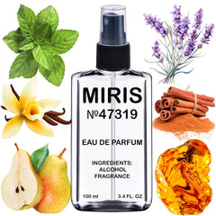 MIRIS No. 47319 bottle spray reveals a lasting oriental fragrance for everyday wear.