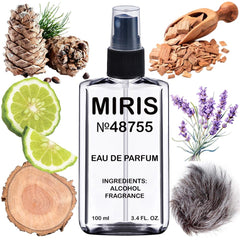 MIRIS No. 48755 bottle front with elegant unisex design