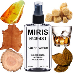 MIRIS No. 49481 dark rebel bottle front, ideal for evening wear and confident presence