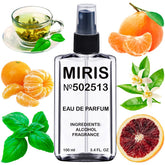 MIRIS No. 502513 bottle front view showing citrus-basil profile for daytime wear