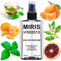 MIRIS No. 502513 bottle front view showing citrus-basil profile for daytime wear