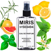 MIRIS No. 503494 Mandarino di Amalfi bottle showcases bright citrus for daytime wear.