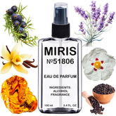 MIRIS No. 51806 bottle front view, suggesting a long-lasting spicy-oriental fragrance.