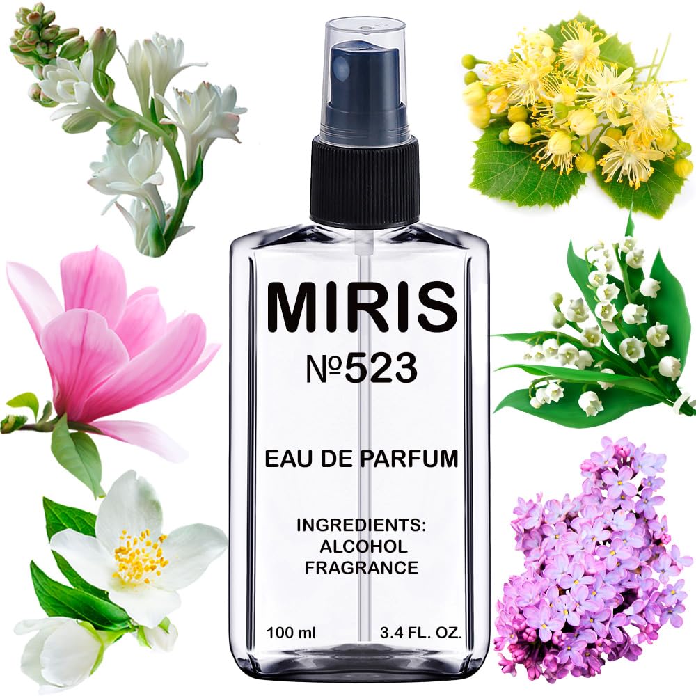 MIRIS No. 523 bottle, Fifth Avenue-inspired, elegant display for your vanity.