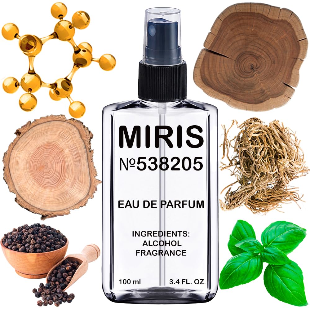 MIRIS No. 538205 bottle front for daily unisex fragrance wear
