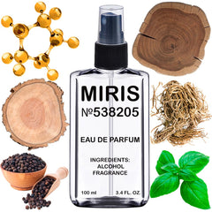 MIRIS No. 538205 bottle front for daily unisex fragrance wear