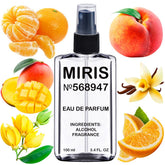 MIRIS Dirty Mango bottle front, vivid floral-fruity scent for daily wear