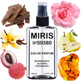 MIRIS No. 59380 bottle front, elegant design for a refined perfume experience.
