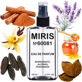 MIRIS No. 60081 bottle front view, sleek design for everyday unisex fragrance.