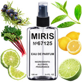MIRIS No. 67125 front bottle, sleek unisex fragrance for daily wear.