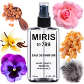 MIRIS No. 789 bottle front view for daily wear.