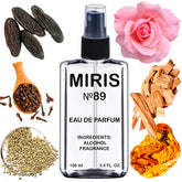 MIRIS No. 89 bottle close-up showing refined design ideal for gifting