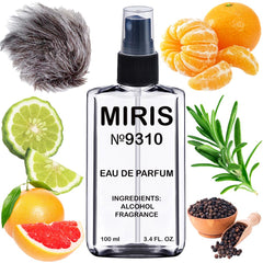 MIRIS No. 9310 bottle with light blue tint for all-day freshness.