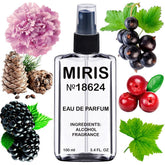 MIRIS No. 18624 bottle close-up highlighting floral-fruity notes for everyday wear.
