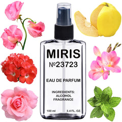 MIRIS No. 23723 bottle-front display highlighting a refined floral scent