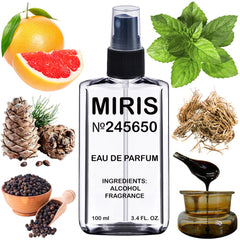 MIRIS No. 245650 red vetyver bottle for confident evening wear