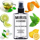 MIRIS No. 24590 green tea perfume bottle with citrus-forward scent for daily wear