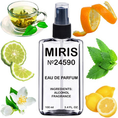 MIRIS No. 24590 green tea perfume bottle with citrus-forward scent for daily wear