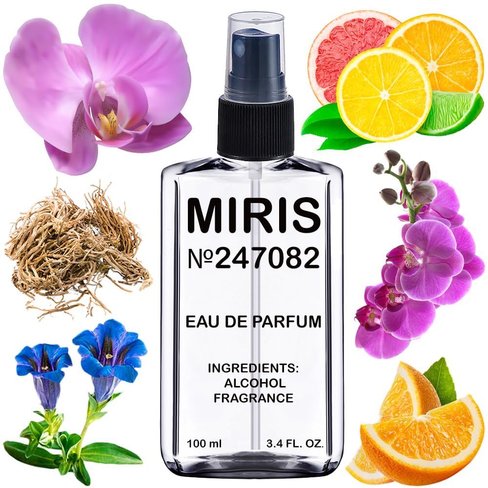 MIRIS No. 247082 bottle close-up highlighting premium design for unisex wear.