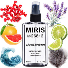 MIRIS No. 26812 bottle front view highlighting a refined woody fragrance for daily wear