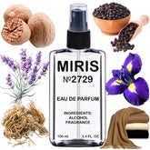 MIRIS No. 2729 bottle front for everyday elegance with floral-woody notes.