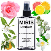 MIRIS No. 28401 spray bottle close-up for easy application and refined packaging.