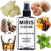 MIRIS No. 32188 bottle front shows premium design and long-lasting fragrance potential