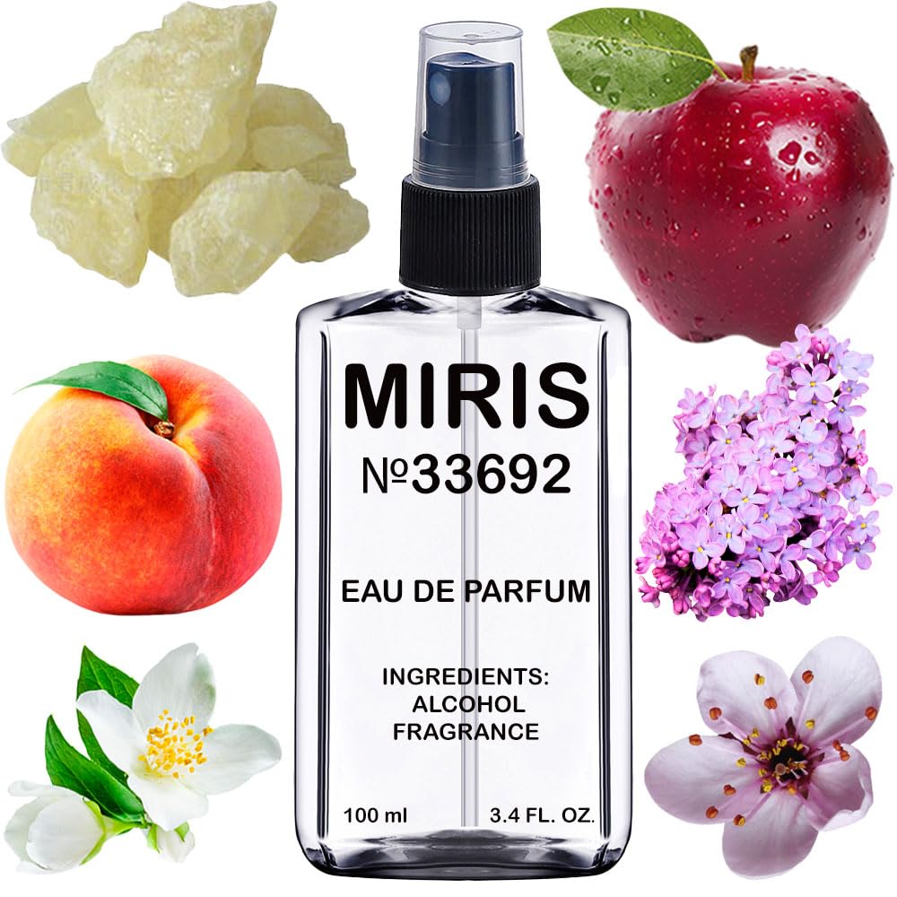 MIRIS No. 33692 bottle front view highlighting floral fruity profile for daily wear.