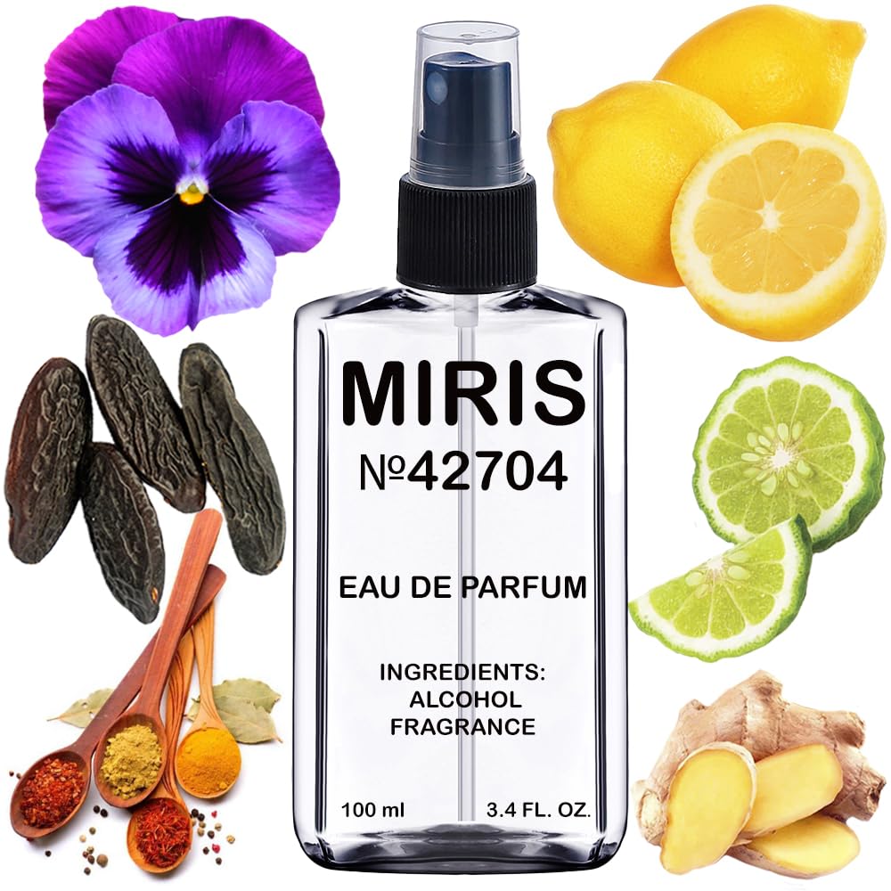 MIRIS No. 42704 bottle front view showcases premium design for daily wear.
