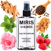 MIRIS No. 42855 bottle with portrait-inspired design for elegant evening wear.