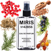 MIRIS No. 42856 Sycomore bottle front for unisex wear with woody-chypre character