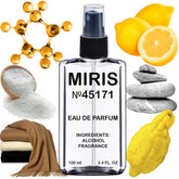MIRIS No. 45171 bottle front shows sleek masculine design for daily confidence.