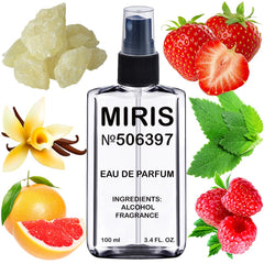 MIRIS No. 506397 sexy graffiti bottle for daily wear, sleek design.