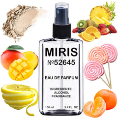 MIRIS No. 52645 bottle front view inspired by Al Rayhan, unisex fragrance for everyday wear.