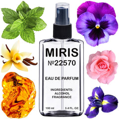 MIRIS No. 22570 bottle front showing premium design and lasting presence.