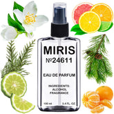 MIRIS Paradiso bottle front view showing elegant design for daily wear