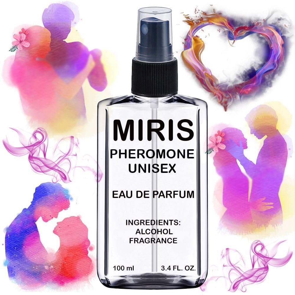 MIRIS Pheromone unisex perfume bottle for all-day fragrance.