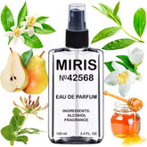 MIRIS Scarlett-inspired No. 42568 bottle pour for elegant fragrance routine