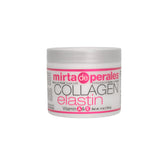 Mirta De Perales collagen elastin face cream jar showing rich hydration texture for daily use