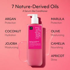 Mise En Scene Perfect Hair Perfume Conditioner texture close-up rich in natural oils