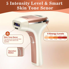 MiSMON laser hair removal legs for long-lasting smooth skin at home
