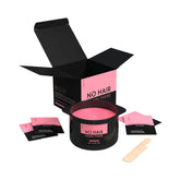 Miss Cire Pink microwavable wax jar ready for quick heating and smooth results