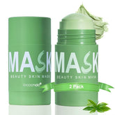 MISS OCEAN Green Tea Deep Cleanse Mask packaging for pore-purifying routine.