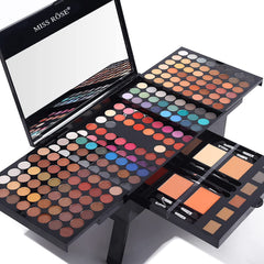 Miss Rose 190 Colors Eyeshadow Palette with vibrant shades for day-to-night looks.