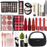Miss Rose all-in-one makeup kit front view for on-the-go versatility