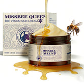 MISSBEE QUEEN bee venom cream jar close-up showing luxurious hydration