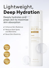 MISSHA Cell Renew Snail Mucin Toner dispense cap enables quick, gentle toning.