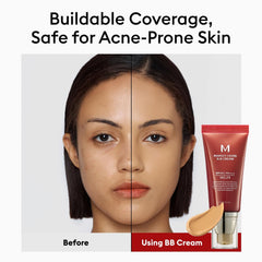 Missha M Perfect Cover BB Cream No.29 Caramel Beige swatch with SPF 42 PA+++
