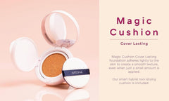 MISSHA sponge close-up highlights easy on-the-go touch-ups and minimal waste.