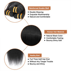 Missking bundles ready for dye demonstrate dyeability and color customization.